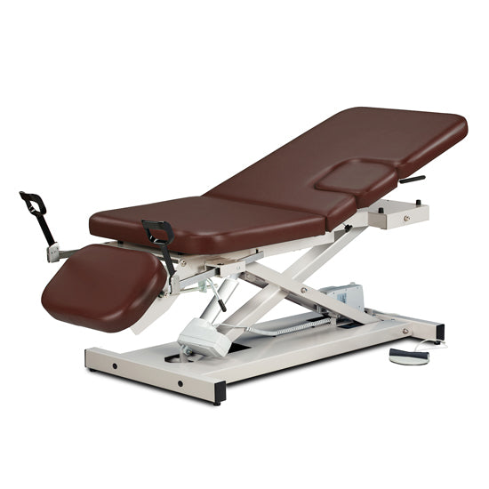 Clinton 85309 Open Base, Multi-Use Power Imaging Table with Stirrups