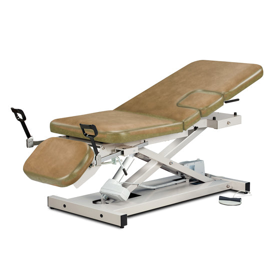 Clinton 85309 Open Base, Multi-Use Power Imaging Table with Stirrups