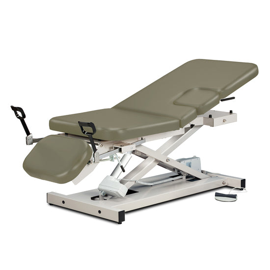 Clinton 85309 Open Base, Multi-Use Power Imaging Table with Stirrups