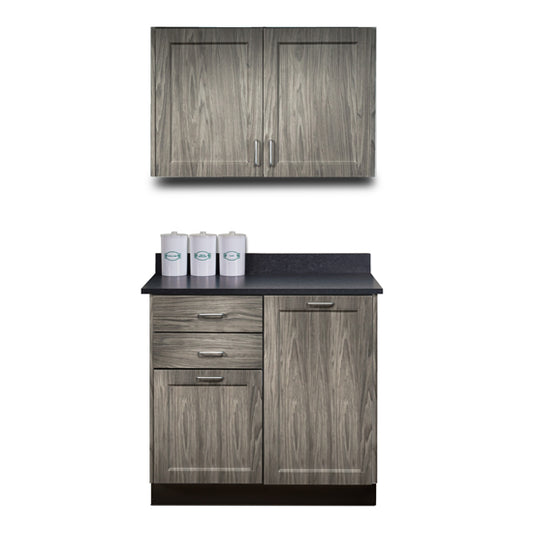 Clinton 863636 36" Fashion Finish Base and Wall Cabinet Combination