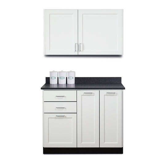 Clinton 864242 42" Fashion Finish Base and Wall Cabinet Combination
