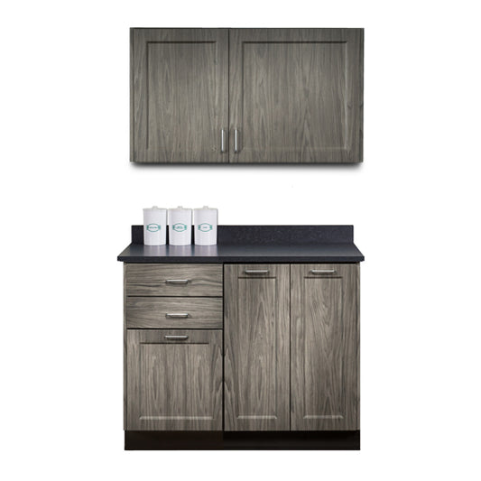 Clinton 864242 42" Fashion Finish Base and Wall Cabinet Combination