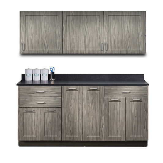 Clinton 867272 72" Fashion Finish Base and Wall Cabinet Combination
