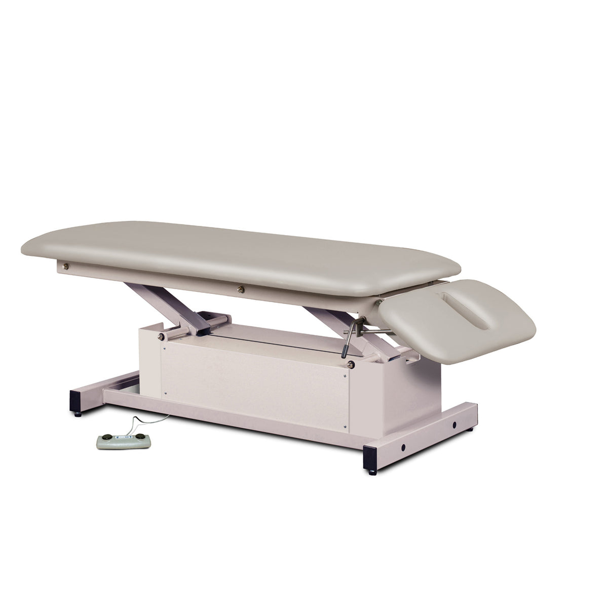 Clinton 87220 Power-Glide, Hi-Lo, Treatment Table with Flat Top and Drop Section