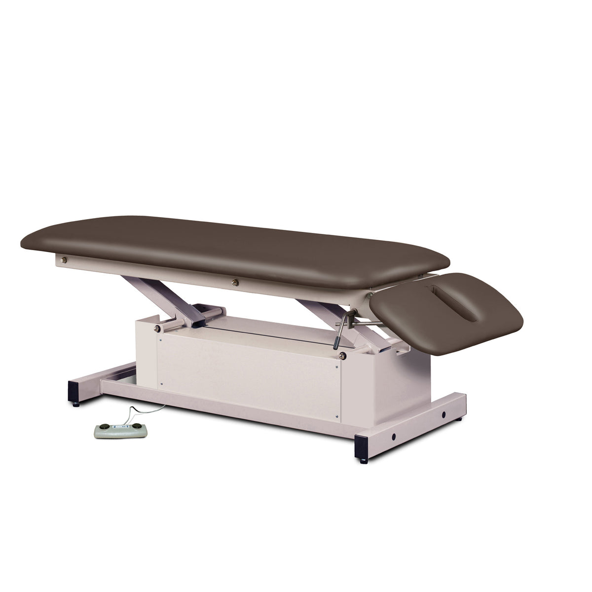 Clinton 87220 Power-Glide, Hi-Lo, Treatment Table with Flat Top and Drop Section