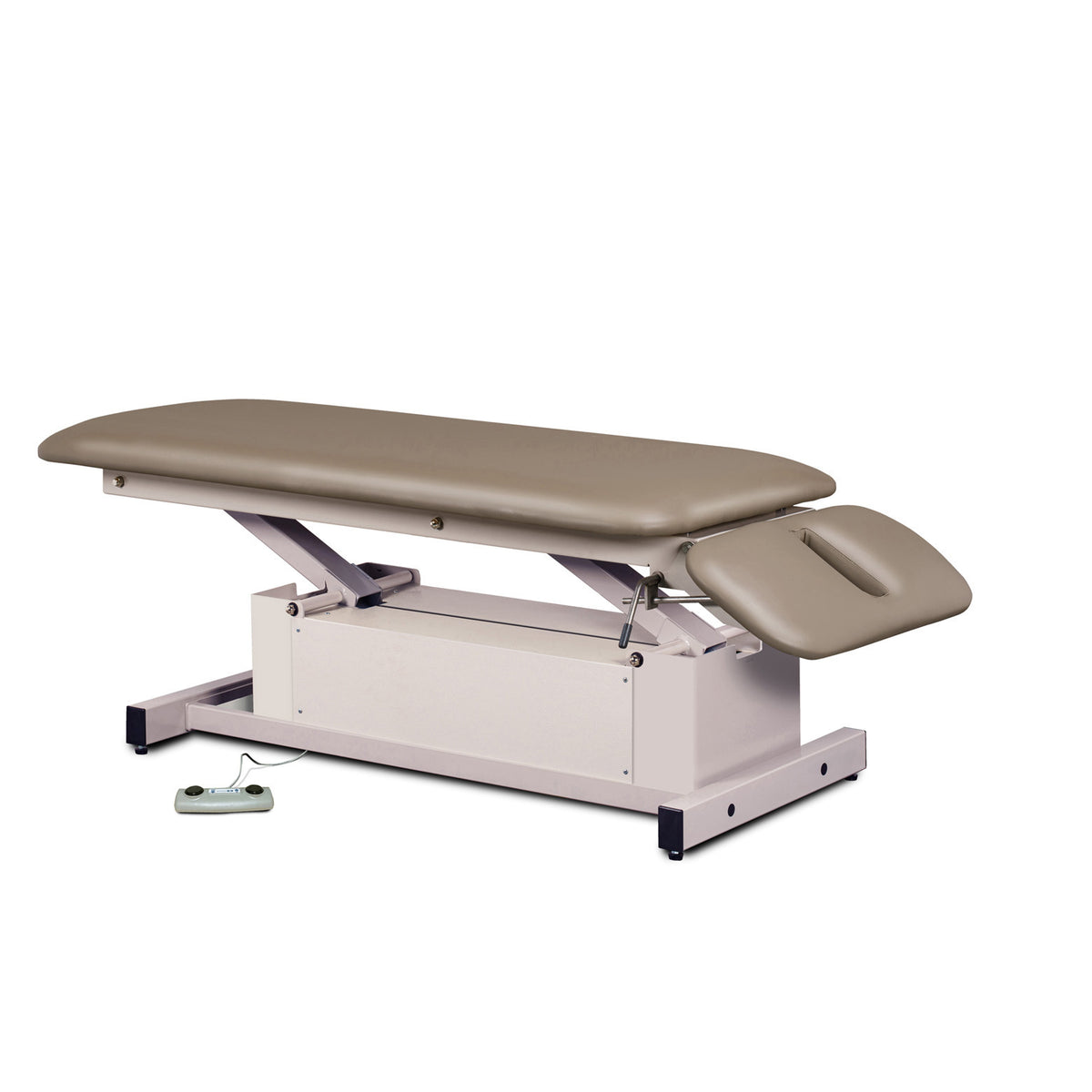 Clinton 87220 Power-Glide, Hi-Lo, Treatment Table with Flat Top and Drop Section