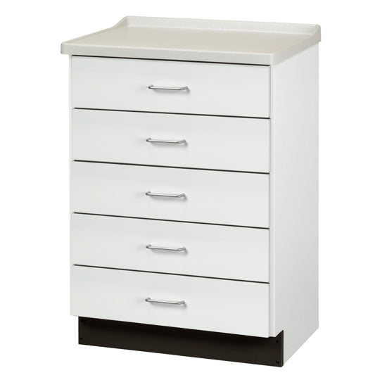 Clinton 8805-AF Fashion Finish, Molded Top Treatment Cabinet with 5 Drawers