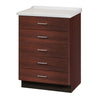 Clinton 8805-A Molded Top Treatment Cabinet with 5 Drawers