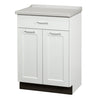 Clinton 8821-AF Fashion Finish, Molded Top Treatment Cabinet with 2 Doors and 1 Drawer