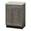 Clinton 8821-AF Fashion Finish, Molded Top Treatment Cabinet with 2 Doors and 1 Drawer