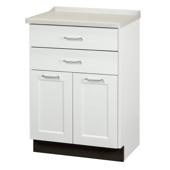 Clinton 8822-AF Fashion Finish, Molded Top Treatment Cabinet with 2 Doors and 2 Drawers