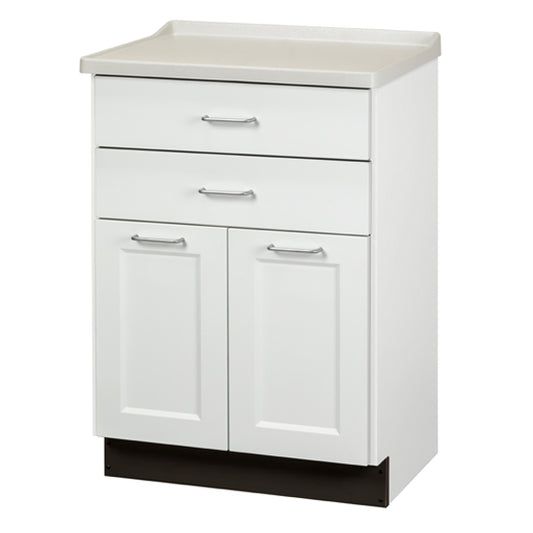 Clinton 8822-AF Fashion Finish, Molded Top Treatment Cabinet with 2 Doors and 2 Drawers
