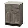 Clinton 8822-AF Fashion Finish, Molded Top Treatment Cabinet with 2 Doors and 2 Drawers
