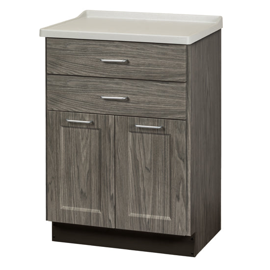 Clinton 8822-AF Fashion Finish, Molded Top Treatment Cabinet with 2 Doors and 2 Drawers