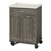 Clinton 8921-AF Fashion Finish Mobile Treatment Cabinet with 2 Doors and 1 Drawer