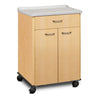 Clinton 8921-A Mobile Treatment Cabinet with 2 Doors and 1 Drawer