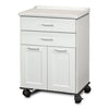 Clinton 8922-AF Fashion Finish, Molded Top, Mobile Treatment Cabinet with 2 Doors and 2 Drawers