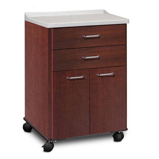 Clinton 8922-A Molded Top, Mobile Treatment Cabinet with 2 Doors and 2 Drawers