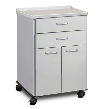 Clinton 8922-A Molded Top, Mobile Treatment Cabinet with 2 Doors and 2 Drawers