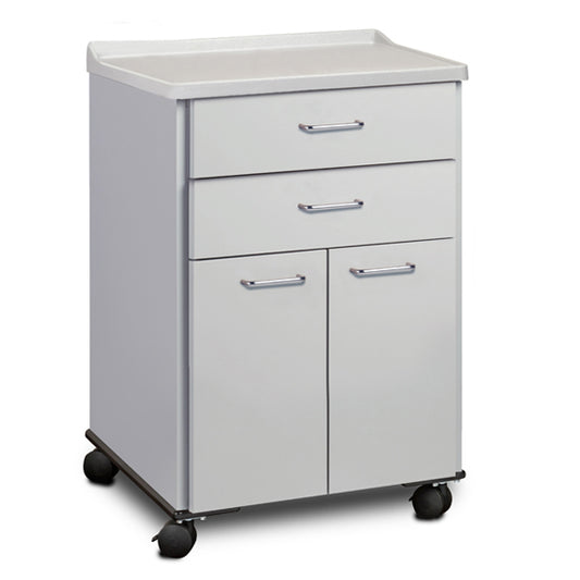 Clinton 8922-A Molded Top, Mobile Treatment Cabinet with 2 Doors and 2 Drawers