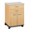 Clinton 8922-A Molded Top, Mobile Treatment Cabinet with 2 Doors and 2 Drawers