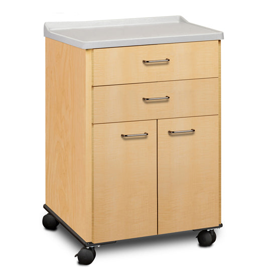 Clinton 8922-A Molded Top, Mobile Treatment Cabinet with 2 Doors and 2 Drawers