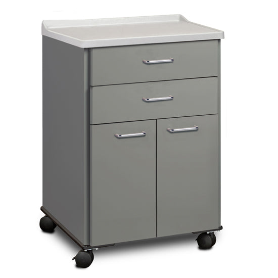 Clinton 8922-A Molded Top, Mobile Treatment Cabinet with 2 Doors and 2 Drawers