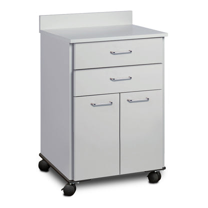 Clinton 8922 Mobile Treatment Cabinet with 2 Doors and 2 Drawers