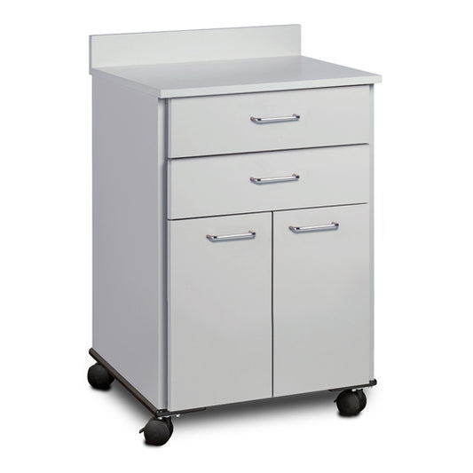 Clinton 8922 Mobile Treatment Cabinet with 2 Doors and 2 Drawers
