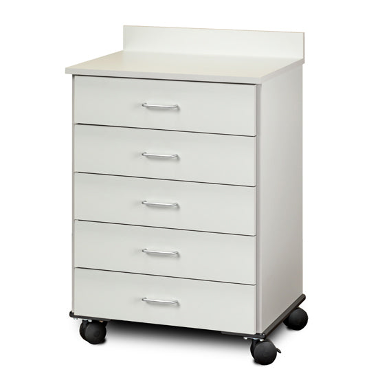 Clinton 8950 Mobile Treatment Cabinet with 5 Drawers