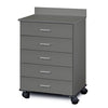 Clinton 8950 Mobile Treatment Cabinet with 5 Drawers