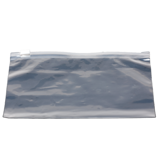 Oraline 000-8X6BAG Patient Bag 8” x 6” Slider Closure  - 100 Count Clear Vinyl Kit Assembly Bags (100/Case)