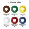 Dedeco 1919 Sunburst 8 TS Discs Brown 36 Grit Size (A/O) 70/Bx