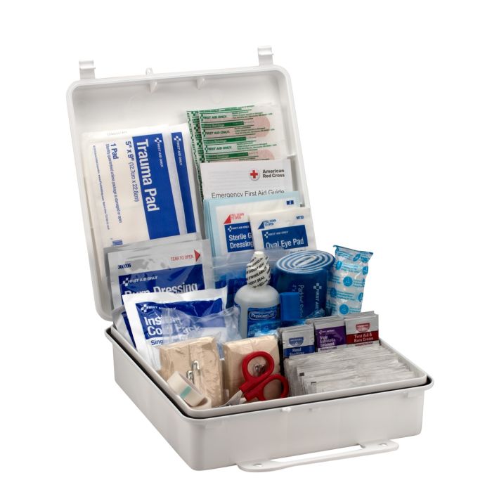 First Aid Only 90566 50 Person First Aid Kit, ANSI 2015 Class B, Plastic Case