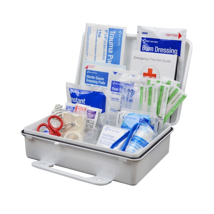 First Aid Only 91324 25 Person ANSI 2021 Class A, Plastic First Aid Kit