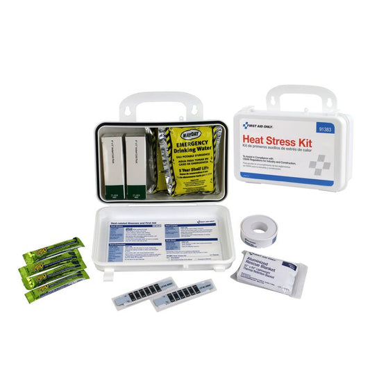 First Aid Only 91383 Heat Stress Kit, Medium, Plastic Case