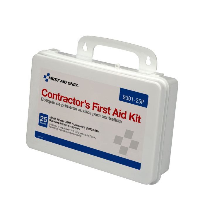 First Aid Only 9301-25P 25 Person Contractor First Aid Kit, Plastic Case