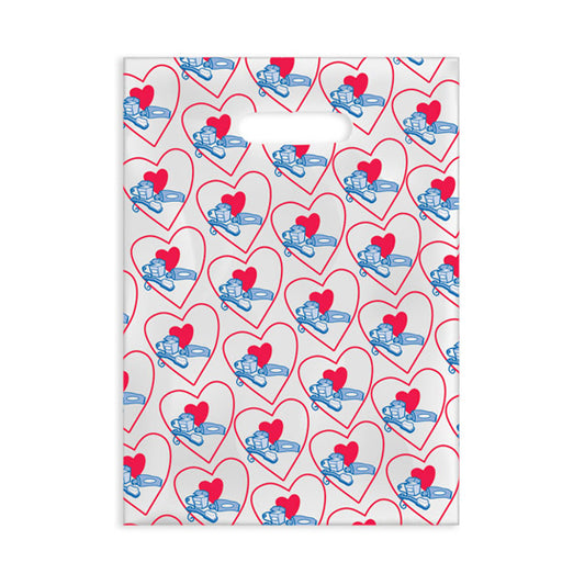 Sherman Specialty 98C Hearts with Brush Scatter Bag, 100 Per Pack