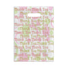 Sherman Specialty 98W Pink/Green Scatter Bag Thank You, 100 Per Pack