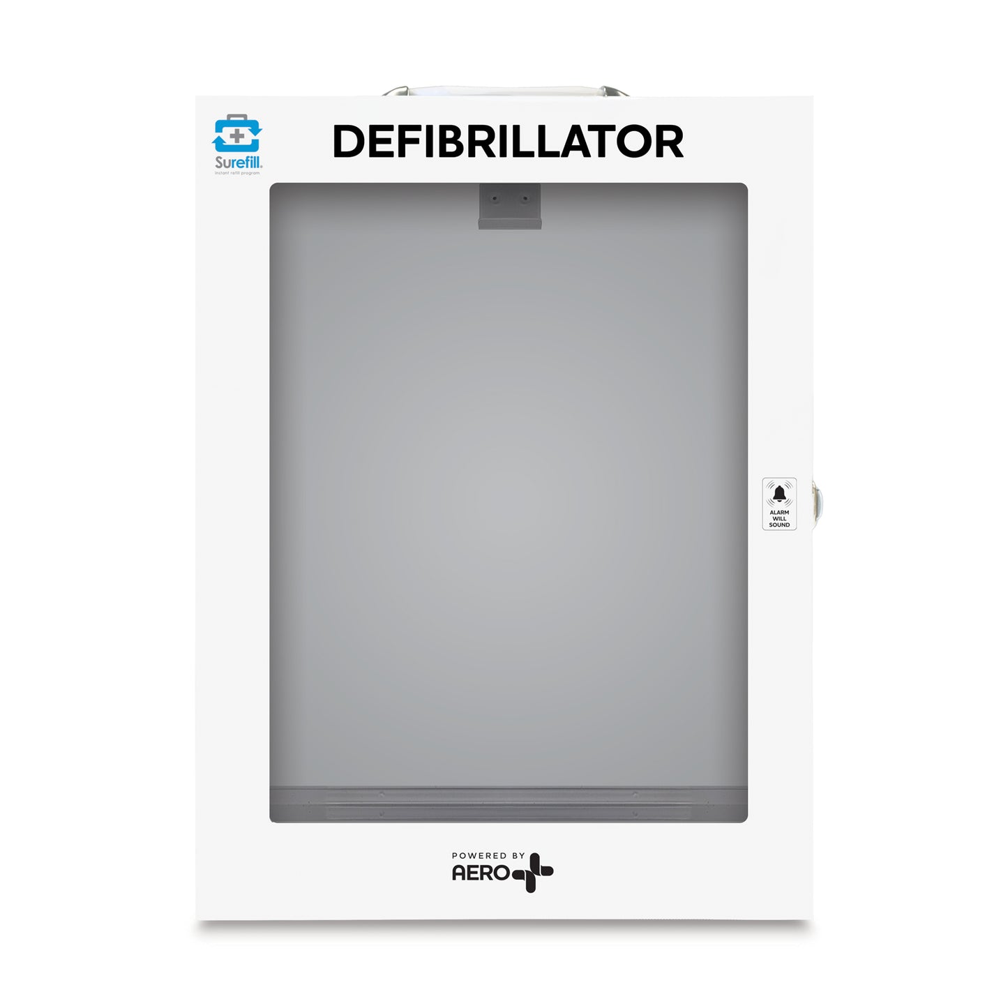 Aero Healthcare AEKM05 Surefill™ Defibrillator Wall Cabinet – Alarmed (empty)