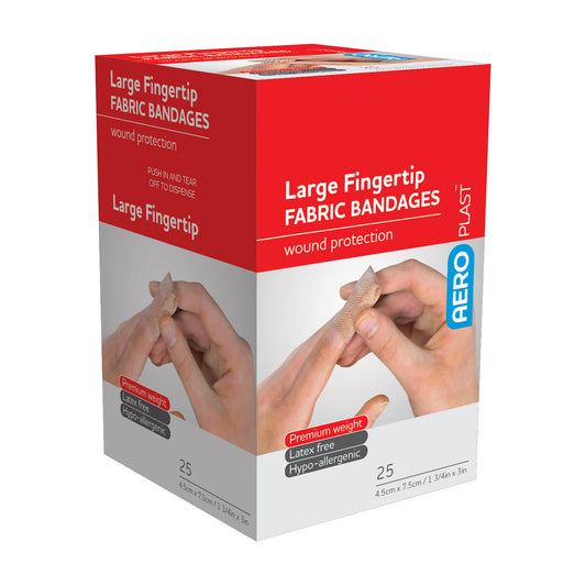 Aero Healthcare AFP450 AeroPlast™ Fabric Large Fingertip Bandage 25/box