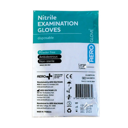 Aero Healthcare AGNPF02 AeroGlove™ Nitrile Glove Powder Free Large 1/pair