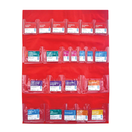 Aero Healthcare AK004 Surefill® First Aid Cabinet Door Pocket 4 Shelf Empty