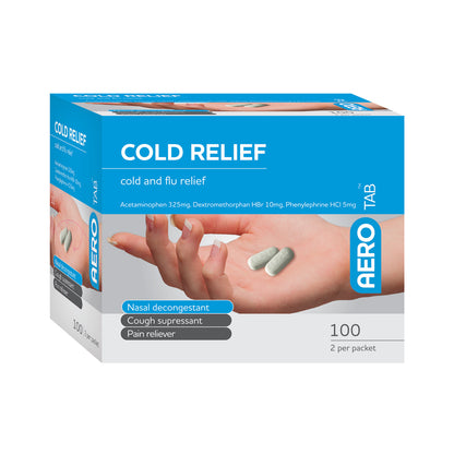 Aero Healthcare ATCO100 AeroTab™ Cold Relief Tablets 100/box