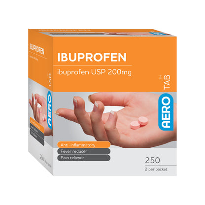 Aero Healthcare ATIB250 AeroTab™ Ibuprofen Tablets USP 200mg 250/box