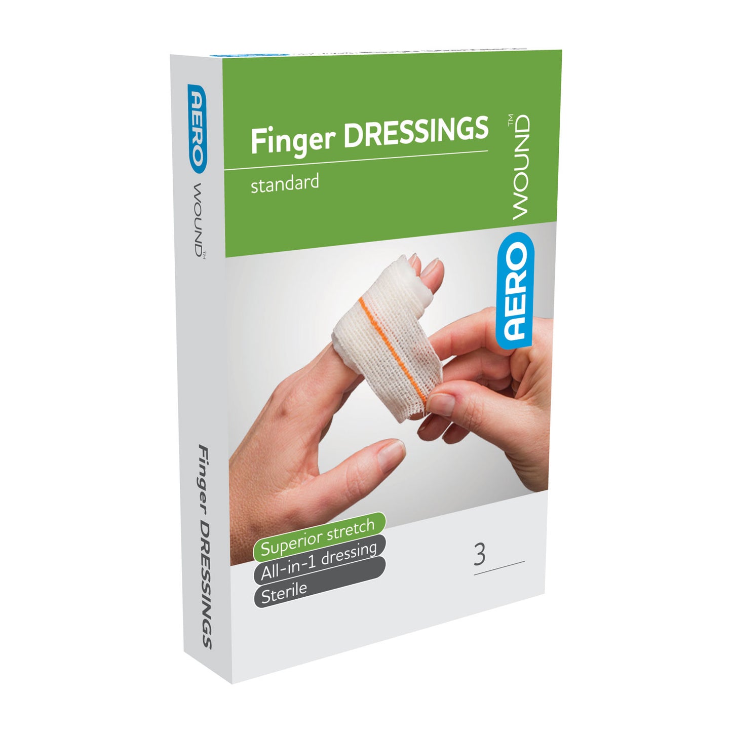 Aero Healthcare AWF03 AeroWound™ Finger Dressing Pack 3/box