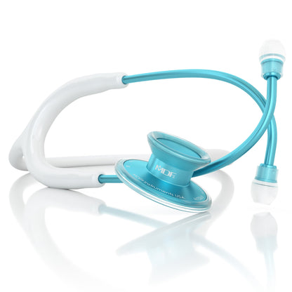 MDF Instruments MDF747XPAQ29 Acoustica® Stethoscope - White/Aqua