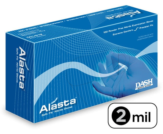 Dash Medical VNPF100 VitalGard® Nitrile PF Exam Gloves (Case) Palm: 2.8 Mil | Finger: 3.9 Mil, 100/Box, 10 Boxes/Case