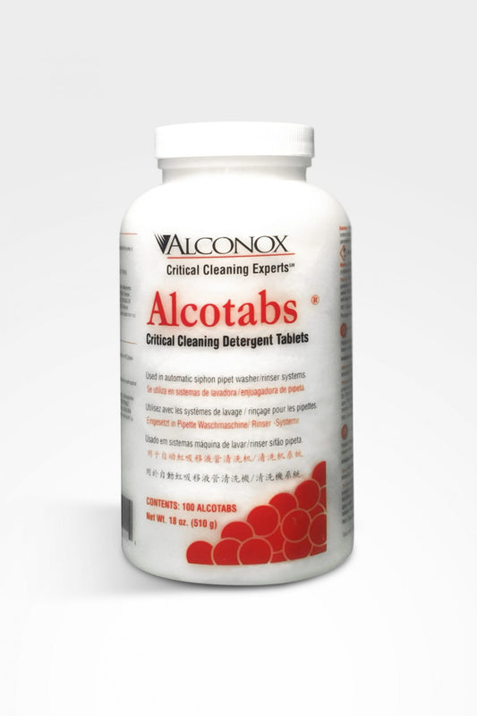 Alconox 1500-1 Alcotabs® Critical Cleaning Detergent Tablets, 1 Bottle (100 Tablets)