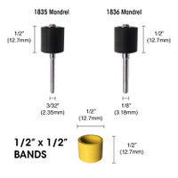 Dedeco 1848 Sunburst 1/2 x 1/2 Bands Light Green 1 Micron (A/O) 12/Bx